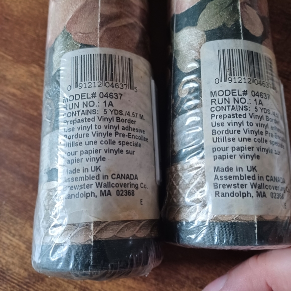 Prepasted vinyl border wallpaper - Picture 2 of 3